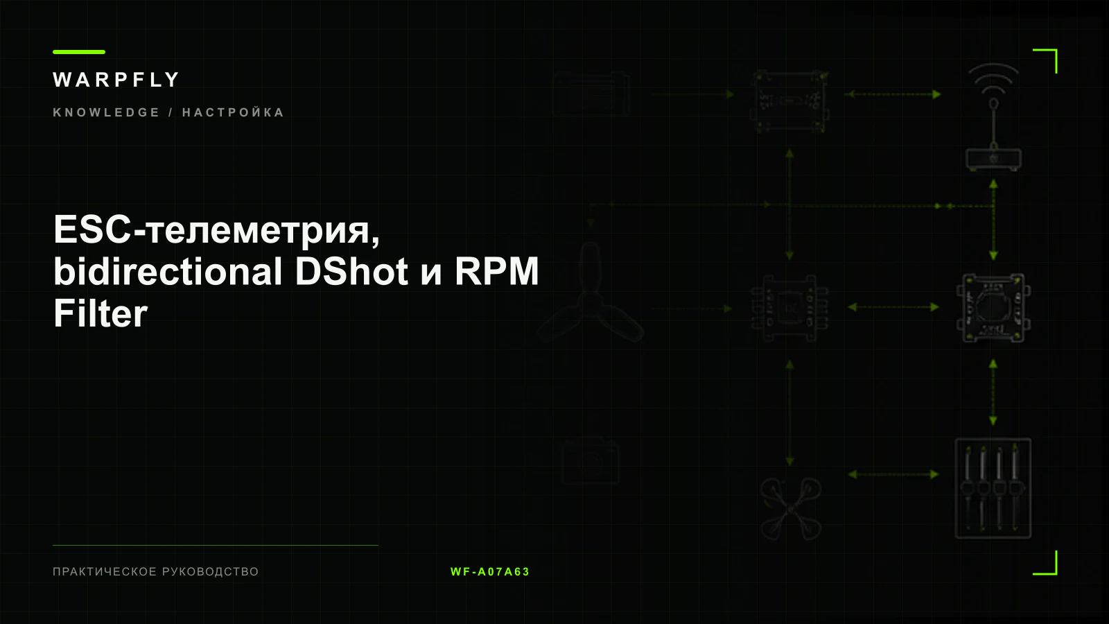 ESC-телеметрия, bidirectional DShot и RPM Filter — обложка WARPfly