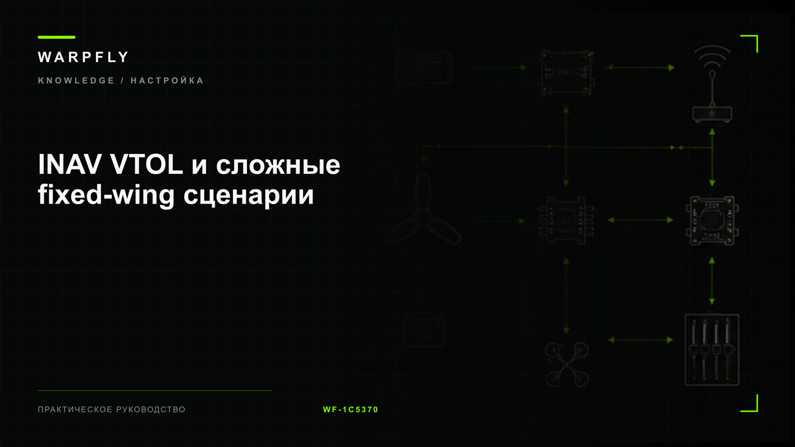 INAV VTOL и сложные fixed-wing сценарии — обложка WARPfly