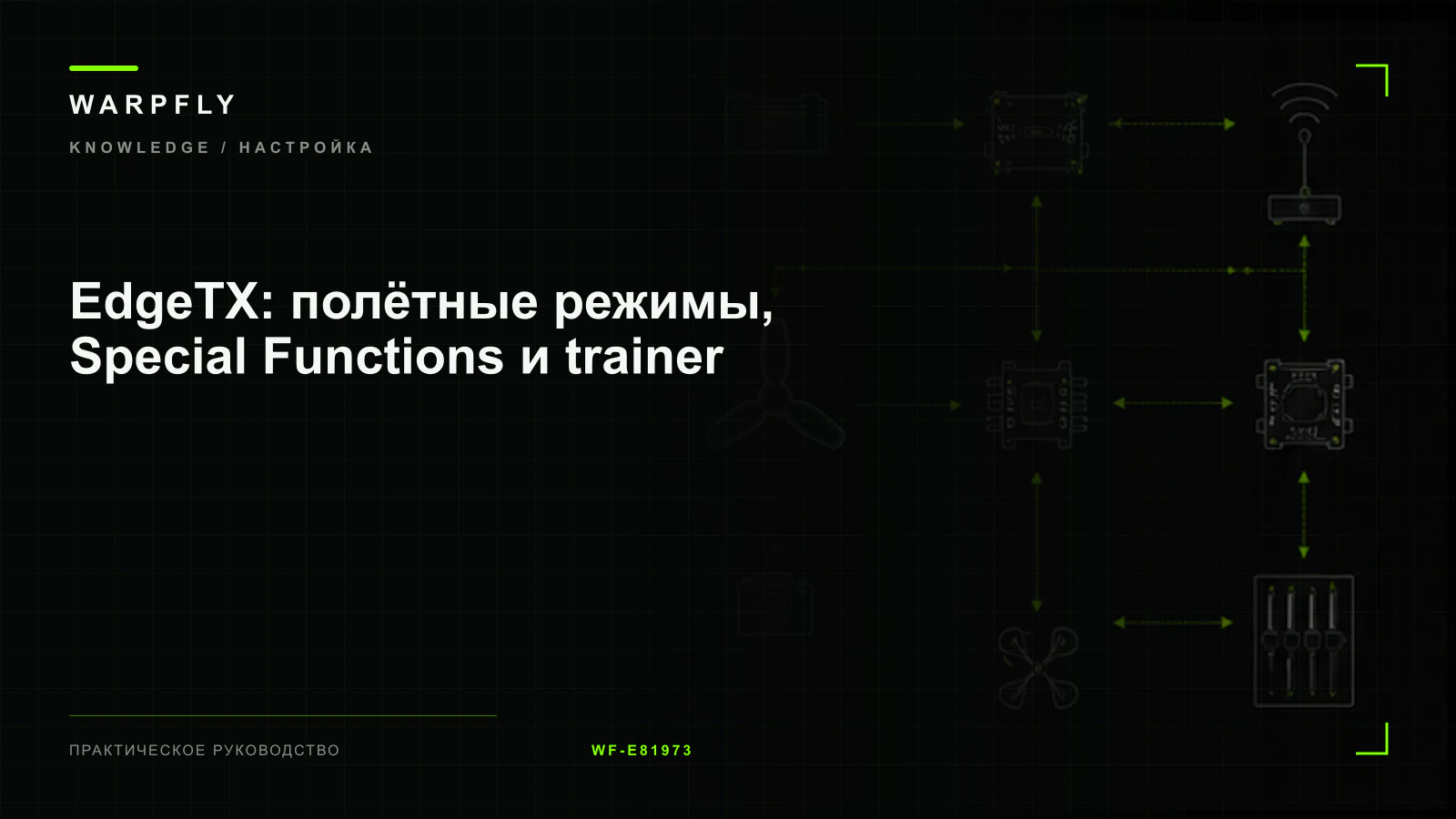 EdgeTX: полётные режимы, Special Functions и trainer — обложка WARPfly