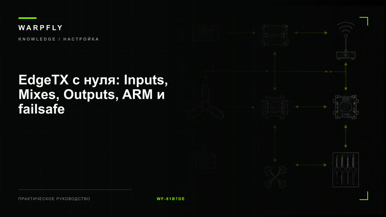 EdgeTX с нуля: Inputs, Mixes, Outputs, ARM и failsafe — обложка WARPfly