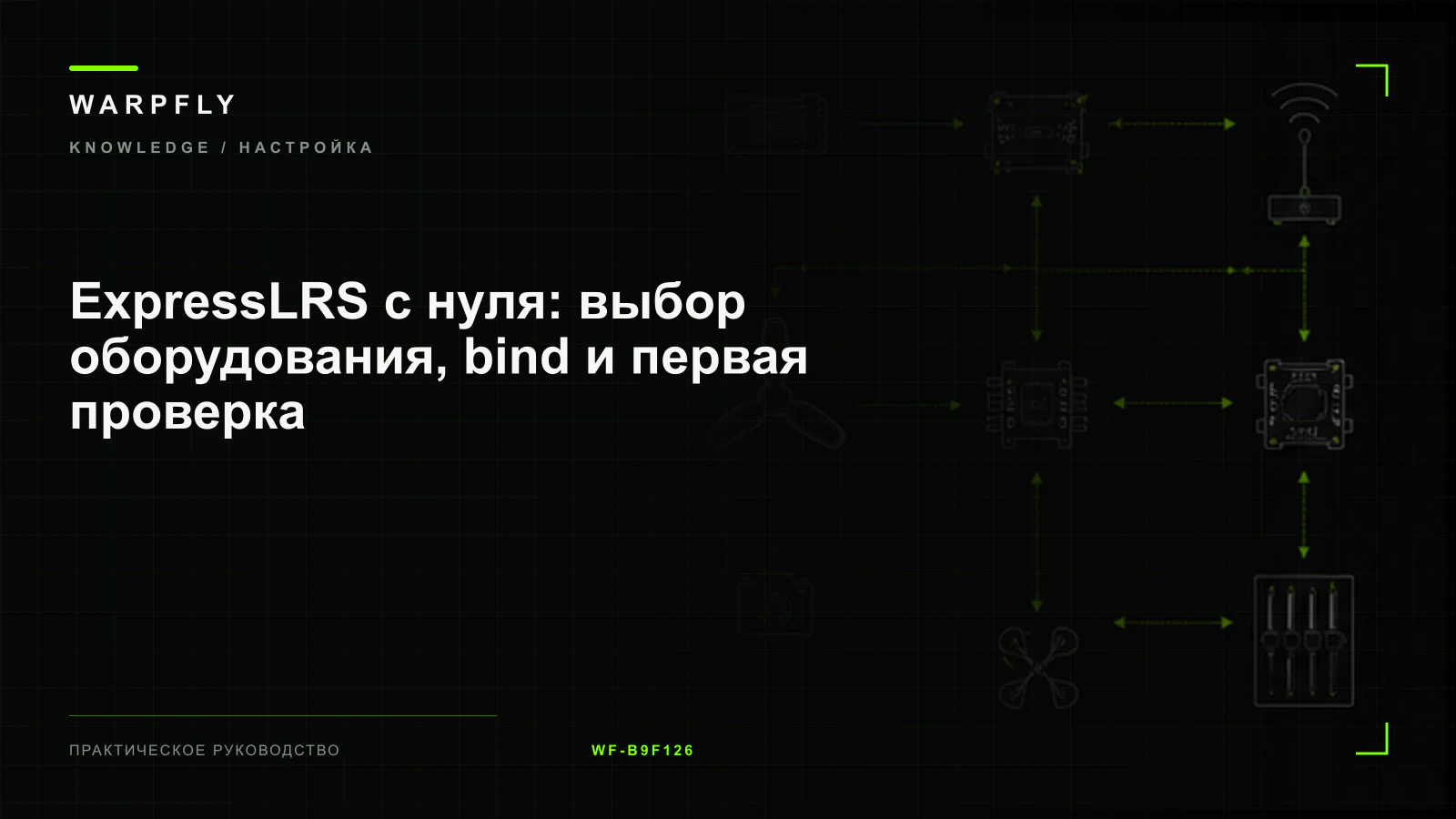 ExpressLRS с нуля: выбор оборудования, bind и первая проверка — обложка WARPfly